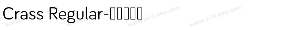 Crass Regular字体转换
